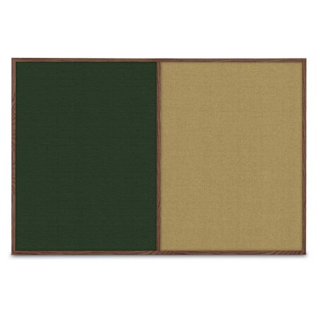United Visual Products Slim Style Indoor Enclosed Radius Corkbo UVRDS42SB-GOLD-PEARL